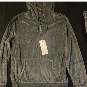 Pretty Garden Women’s Gray Velour Tracksuit